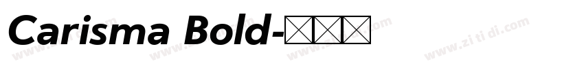 Carisma Bold字体转换
